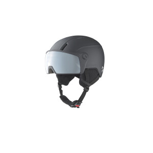 CRIVIT Kinder skihelm met vizier (Zwart)
