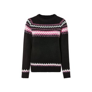 esmara Dames grof gebreide trui (L (44/46), Zwart)