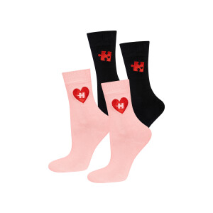 Soxo 2 paar valentijnssokken (Puzzel)