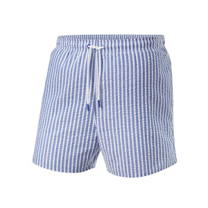 CRIVIT Heren zwembroek - Plus size (Blauw/wit, XXL)