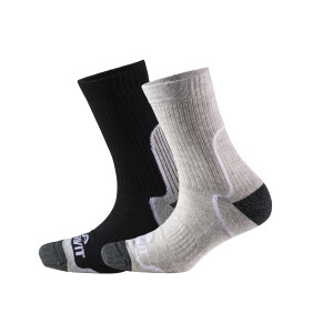 CRIVIT 2 Paar dames sportsokken (Zwart/grijs, 39/40)