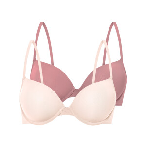 esmara 2 dames beugel-BH's (Roze/lichtroze, 85B)