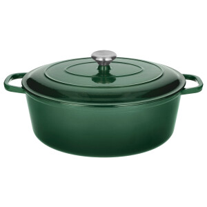 SILVERCREST Gietijzeren braadpan, Ø35 cm (Groen)