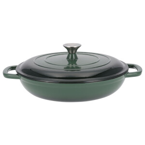 SILVERCREST Gietijzeren pan 30 cm 3,7 L (Groen)