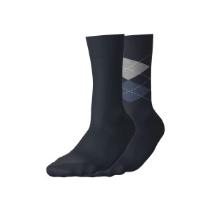 esmara 2 Paar sokken (Marineblauw, 39-42)