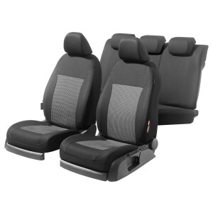 ULTIMATE SPEED Auto stoelhoezen (Zwart/grijs)