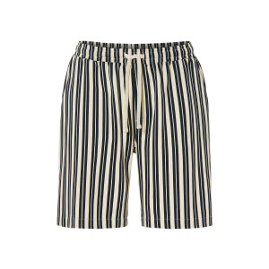 LIVERGY Korte heren broek (Blauw/print, M)