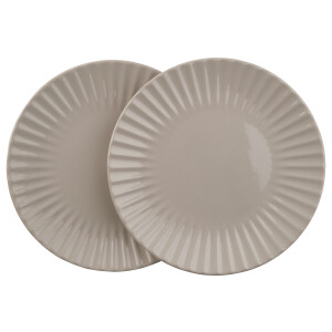 LIVARNO home Servies 2-delig (Borden, Beige)