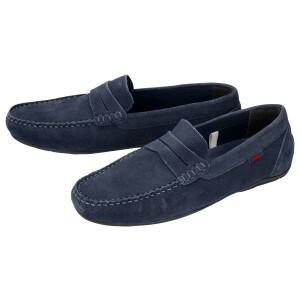 esmara Men Leren heren loafers (Marineblauw, 45)