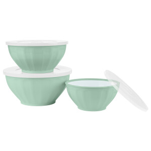 SILVERCREST Kommen set met deksel (Mint)