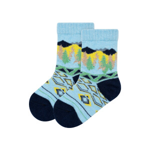 Soxo 1 Paar kinder sokken (Turquoise, 23-26)
