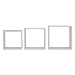 LIVARNO home 3 wandkubussen (Wit)