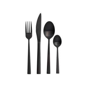 SILVERCREST RVS bestekset 16-delig (Zwart)