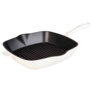 LIVARNO home Gietijzeren grillpan 24,5 cm (Beige)