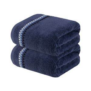 LIVARNO home 2 handdoeken (Donkerblauw)