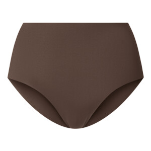 esmara Set van 2 dames lasercut onderbroeken met hoge taille - onzichtbaar & seamless (Bruin, XS (32/34))
