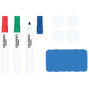 CRELANDO Whiteboardset of whiteboard stiftenset