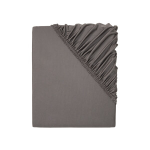 LIVARNO home Microvezel jersey hoeslaken 140-160 x 200 cm (Donkergrijs)