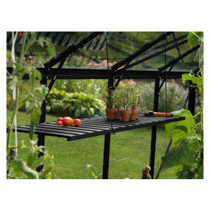 Vitavia Aluminium kasrek, 120 x 30 x 34 cm, zwart