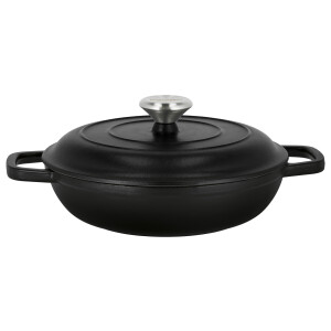SILVERCREST Gietijzeren hapjespan, Ø25 cm (Zwart)