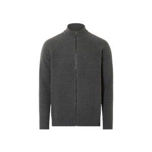 LIVERGY Gebreide heren trui (Donkergrijs, XL)