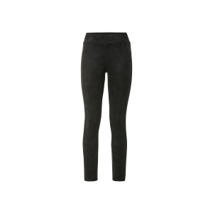 esmara Dames jegging in suèdelook (Zwart, 34)