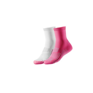 CRIVIT 2 paar sportsokken (Wit/roze, 35-38)