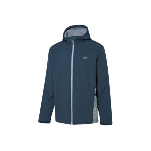 CRIVIT Heren thermo softshell jas (Blauw, M)