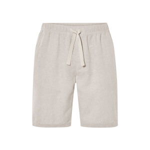 LIVERGY Korte linnen heren broek (Beige, XL)