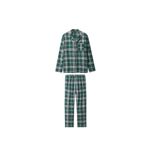 esmara Men Flanellen heren pyjama (Groen, L)