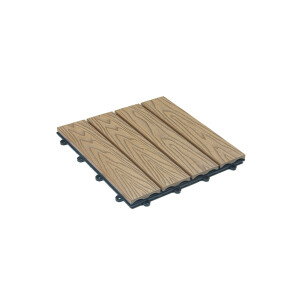 HOME DELUXE WPC Kliktegels BAVARO PREMIUM (2,5 m², Teak)