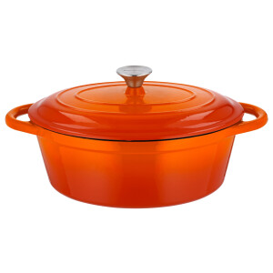 SILVERCREST Gietijzeren pan 29 cm 4,8 L (Oranje)