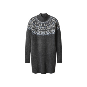 esmara Gebreide dames jurk (Grijs, XS (32/34))