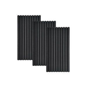 HOME DELUXE Akoestische wandpanelen Sonic (3 x 80 x 40 cm, Black Oak)