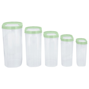 SILVERCREST Voorraadpotten, 5-delig (Mint)