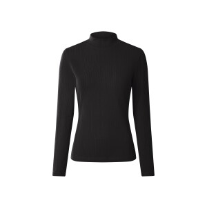 ESMARA Dames geribde trui (Zwart, M (40/42))