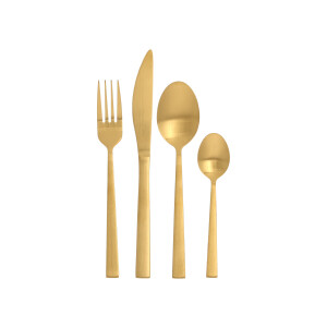 SILVERCREST RVS bestekset 16-delig (Goud)