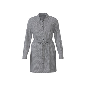 ESMARA Dames flanellen blouse (Pied-de-poule/zwart/wit, 38)