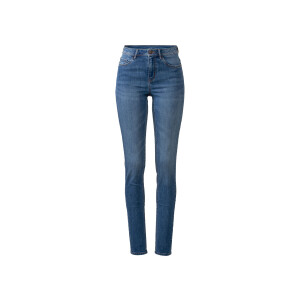 esmara Dames jeans super skinny fit (36, kort, Blauw)