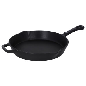 SILVERCREST Gietijzeren pan, Ø30 cm (zwart)