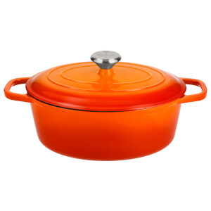 SILVERCREST Gietijzeren braadpan, Ø29 cm (Oranje)