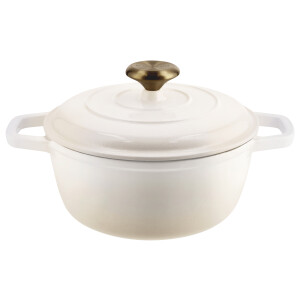 SILVERCREST Gietijzeren pan, Ø21 cm (Beige)