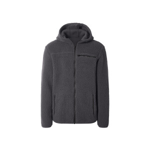 ESMARA MEN Heren teddyfleece jas (Donkergrijs, XXL)