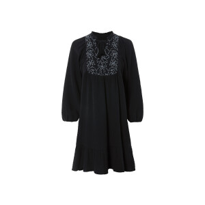 ESMARA Mousseline dames jurk (Zwart, 36)