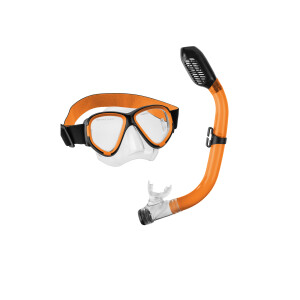 CRIVIT Kinder snorkelset (Zwart/oranje)