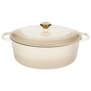 SILVERCREST Gietijzeren braadpan, Ø35 cm (Beige)