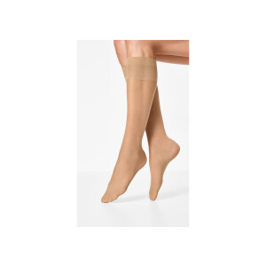 esmara 2 Paar dames kniekousen 15DEN (Beige)