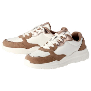 esmara Leren dames schoenen (Wit, 40)