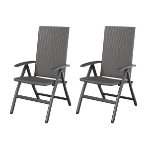 LIVARNO HOME 2 standenstoelen Valencia grijs