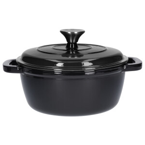 SILVERCREST Gietijzeren pan 22 cm 2,8 L (Zwart)